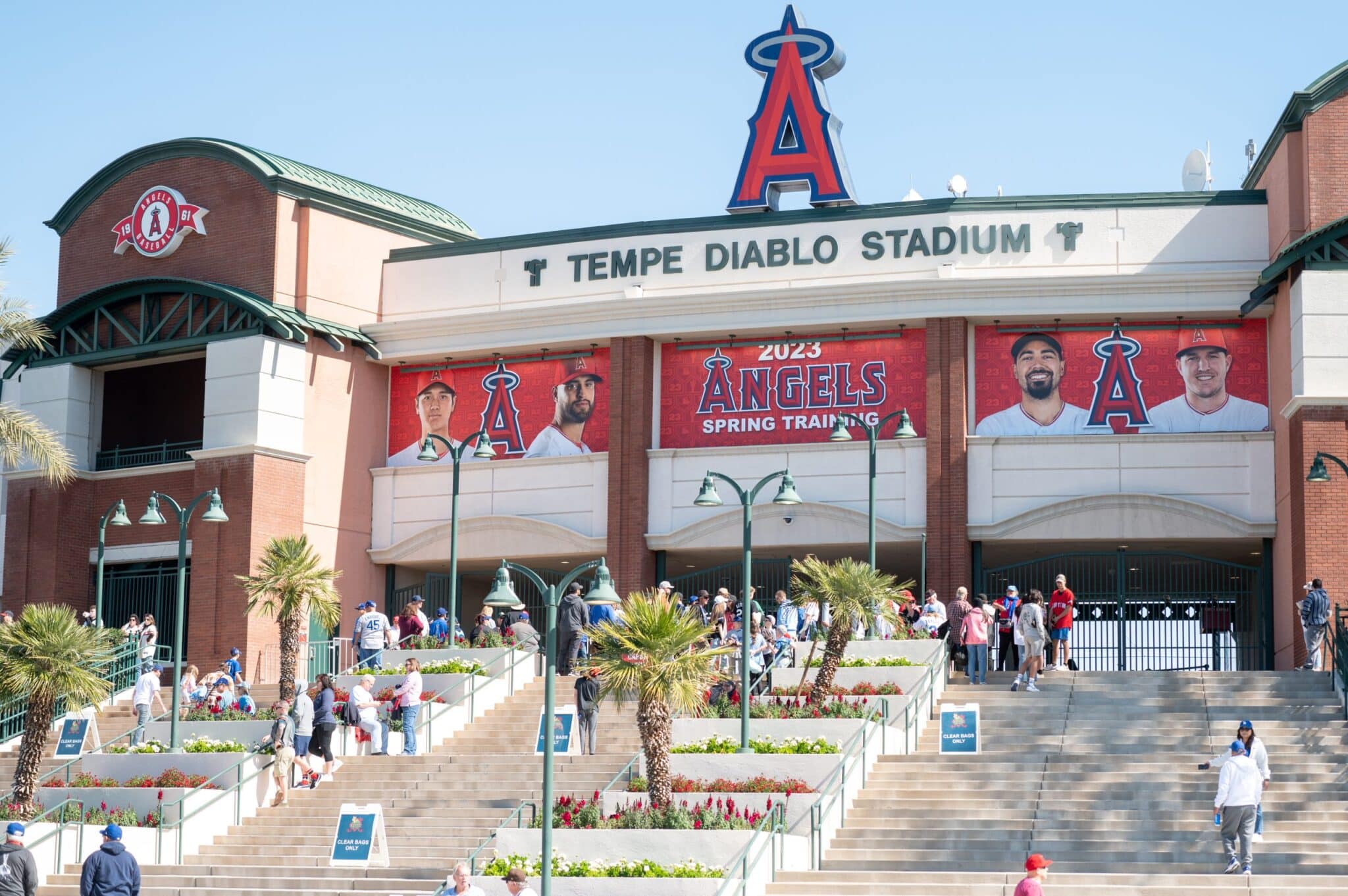 Entrance to Tempe Diablo Stadium, Spring Training home of the Angels