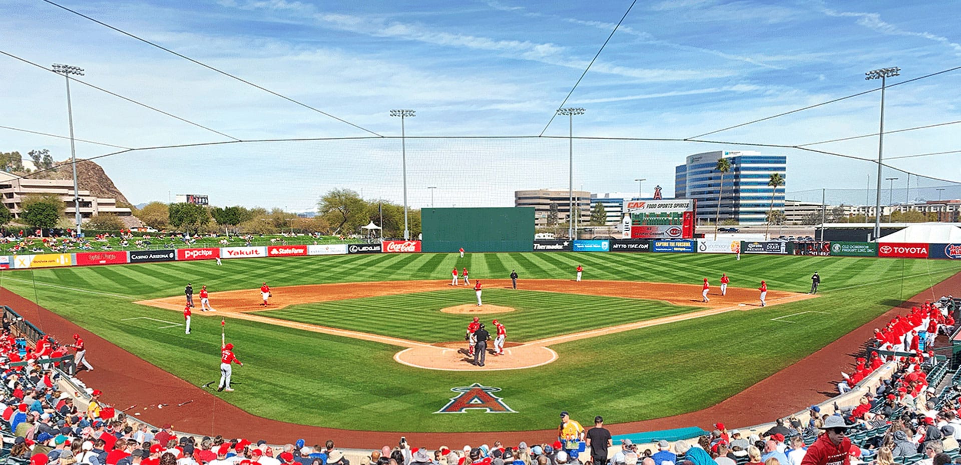 Tempe Diablos Stadium during an Angels Spring Training game
